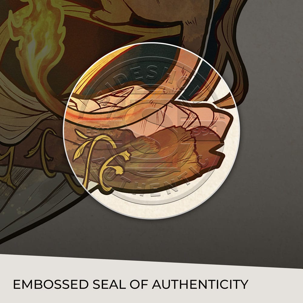 Critical Role Art Print Ashley Johnson: 10th Anniversary Art Nouveau-illustrasjoner 46 x 28 cm - uinnrammet