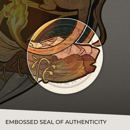 Critical Role Art Print Ashley Johnson: 10th Anniversary Art Nouveau-illustrasjoner 46 x 28 cm - uinnrammet
