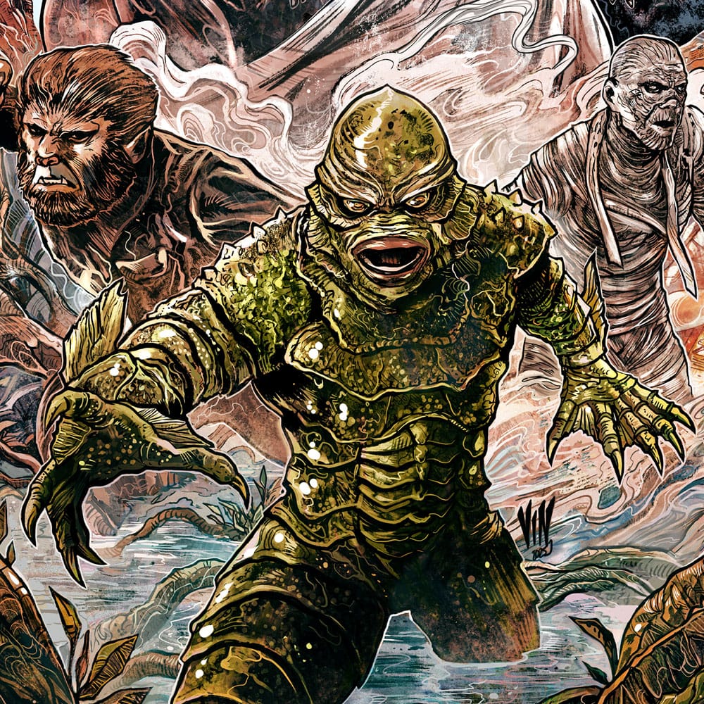 Universal Monsters Konsttryck Universal Monsters av Vincenzo Riccardi 61 x 41 cm - oinramad
