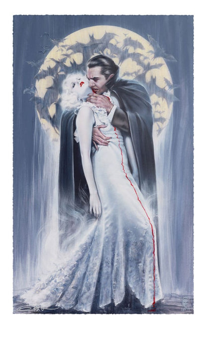 Dracula kunsttryk Kysset af Olivia De Berardinis 70 x 43 cm - uindrammet