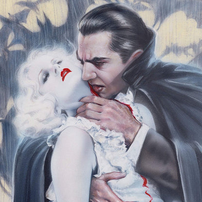 Dracula kunsttryk Kysset af Olivia De Berardinis 70 x 43 cm - uindrammet