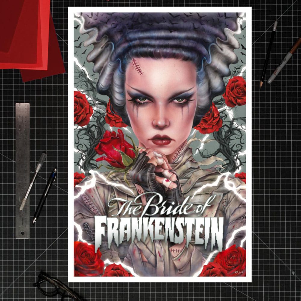 Bride of Frankenstein kunsttrykk Bride Afterlife av Brian M. Viveros 61 x 41 cm - uinnrammet