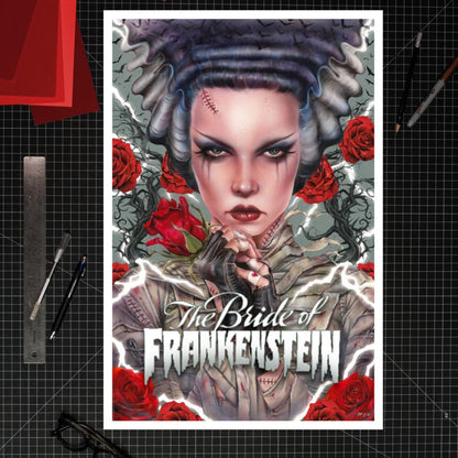 Bride of Frankenstein kunsttrykk Bride Afterlife av Brian M. Viveros 61 x 41 cm - uinnrammet