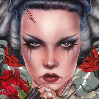 Bride of Frankenstein kunsttrykk Bride Afterlife av Brian M. Viveros 61 x 41 cm - uinnrammet