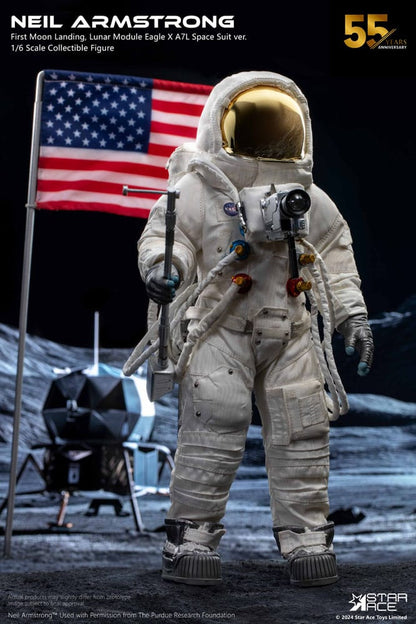 Neil Armstrong -actie Afbeelding 1/6 Neil Armstrong Deluxe versie 30 cm