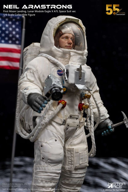 Neil Armstrong -actie Afbeelding 1/6 Neil Armstrong Deluxe versie 30 cm