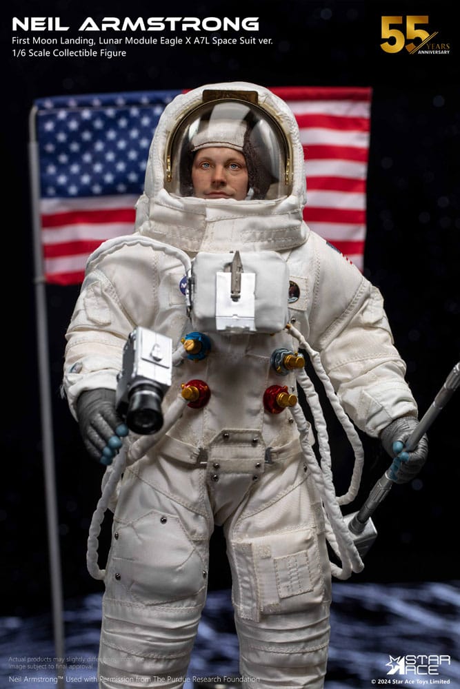 Neil Armstrong -actie Afbeelding 1/6 Neil Armstrong Deluxe versie 30 cm
