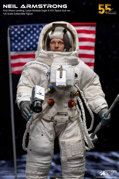 Neil Armstrong -actie Afbeelding 1/6 Neil Armstrong Deluxe versie 30 cm