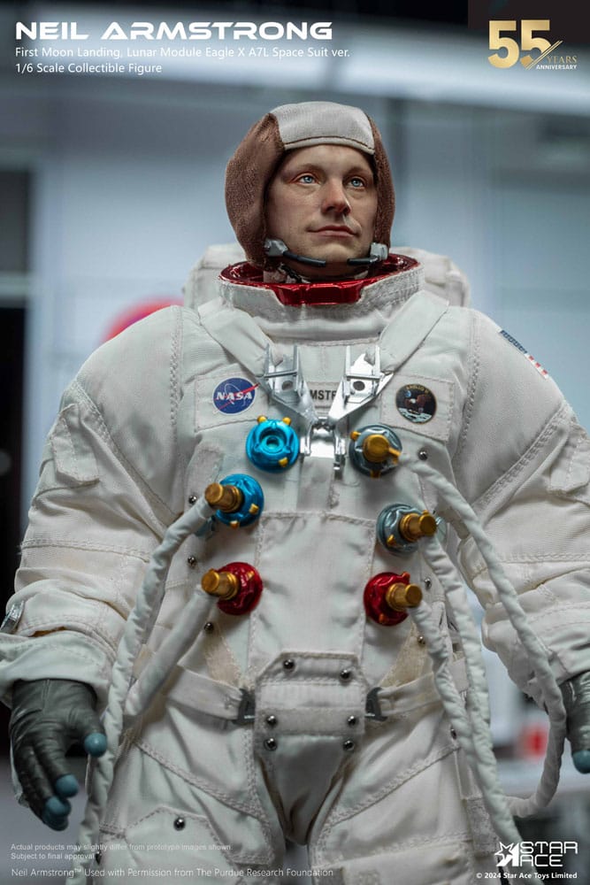 Neil Armstrong -actie Afbeelding 1/6 Neil Armstrong Deluxe versie 30 cm