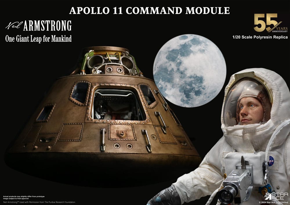 Apollo 11 Replica 1/20 Modulo di comando (DX) 20 cm