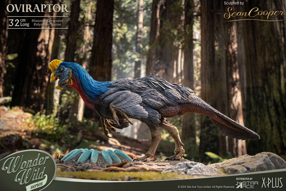 Maravillas de la estatua salvaje oviraptor (volver a ejecutar) 32 cm