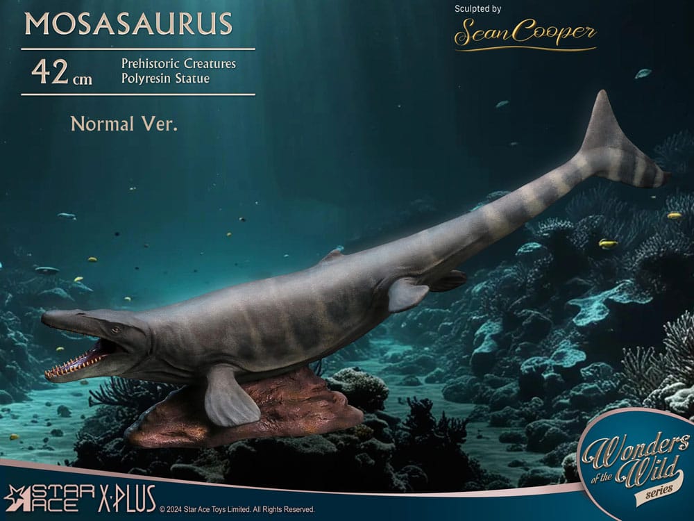 Maravillas de la estatua salvaje Mosasaurus (NX) 42 cm