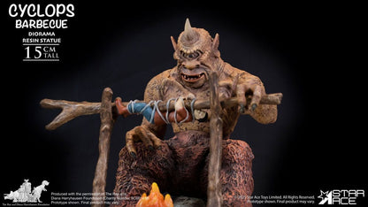Ray Harryhausen Diorama 1/8 Cyclops Grillscene 17 cm