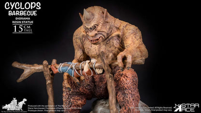 Ray Harryhausen Diorama 1/8 Cyclops Grillscene 17 cm