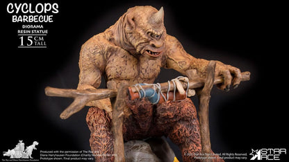 Ray Harryhausen Diorama 1/8 Cyclops Grillscene 17 cm