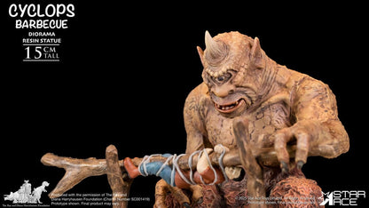 Ray Harryhausen Diorama 1/8 Cyclops Grillscene 17 cm