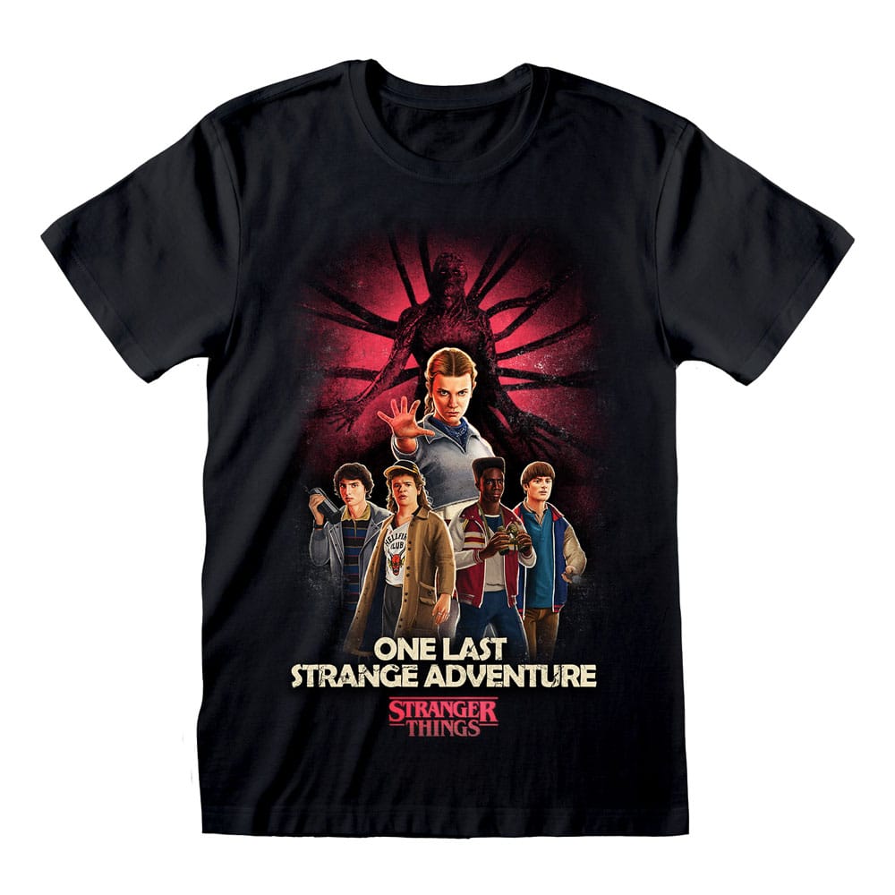 Stranger Things T-Shirt Group Artwork One Last Strange Adventure Color