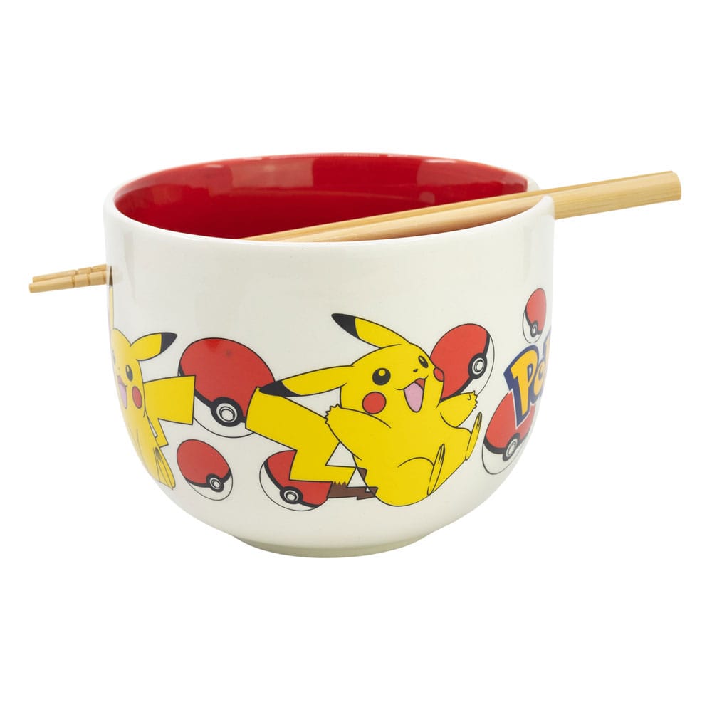 Pokémon Ramen Bowl mit Essstäbchengesicht