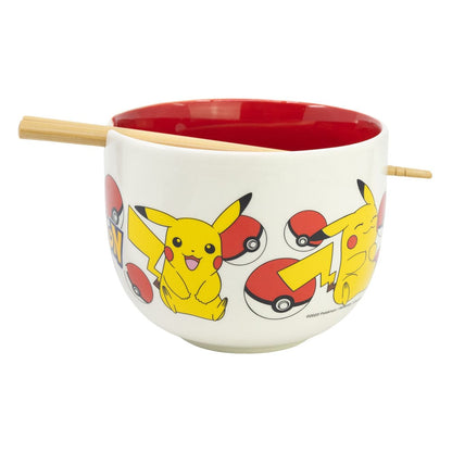 Pokémon Ramen Bowl mit Essstäbchengesicht
