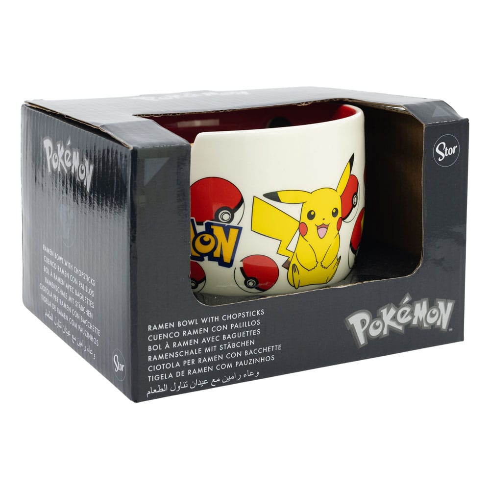 Pokémon Ramen Bowl mit Essstäbchengesicht