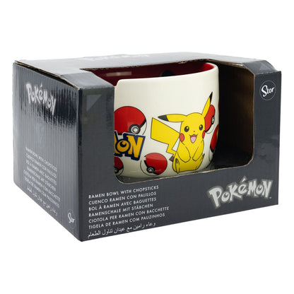 Pokémon Ramen Bowl mit Essstäbchengesicht