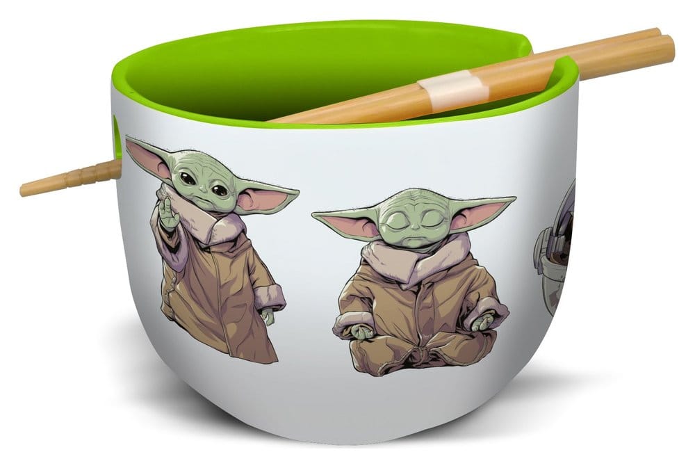 Star Wars: The Mandalorian Ramen Bowl con bacchette Grogu