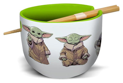 Star Wars: The Mandalorian Ramen Bowl con bacchette Grogu