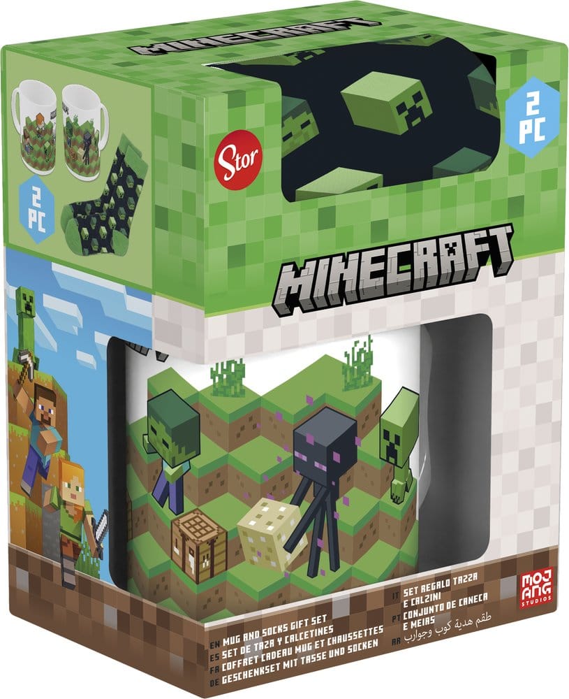 Minecraft krus og sokker sæt