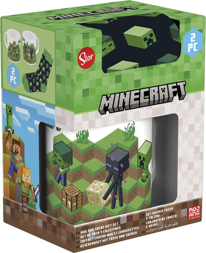 Minecraft krus og sokker sæt