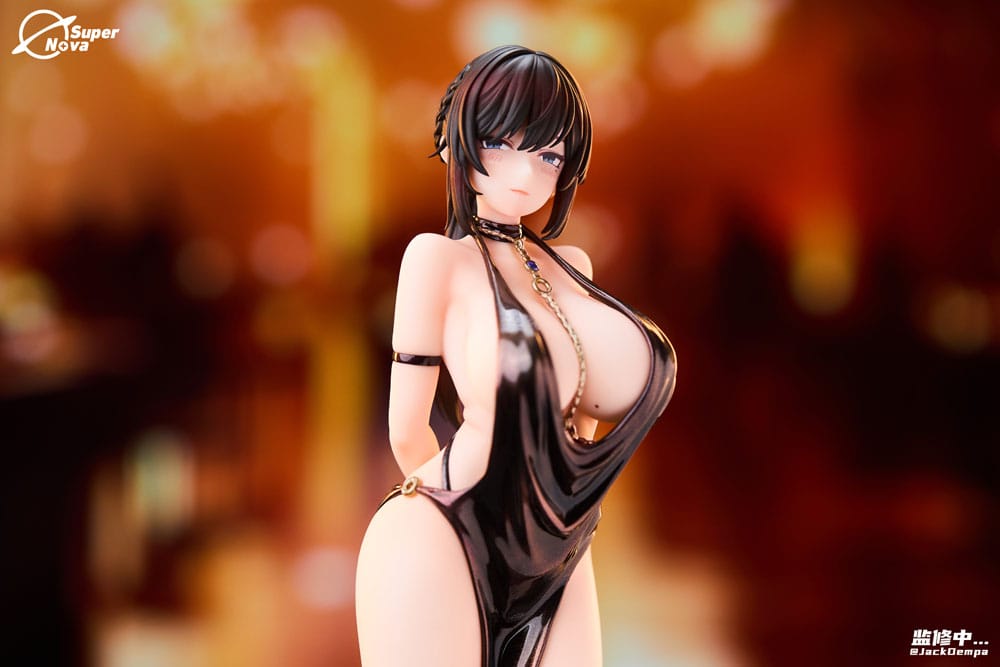 Original karaktärsstaty 1/6 Shiho Miyamae Party Dress Ver. Illustrerad av Jackdempa 27 cm