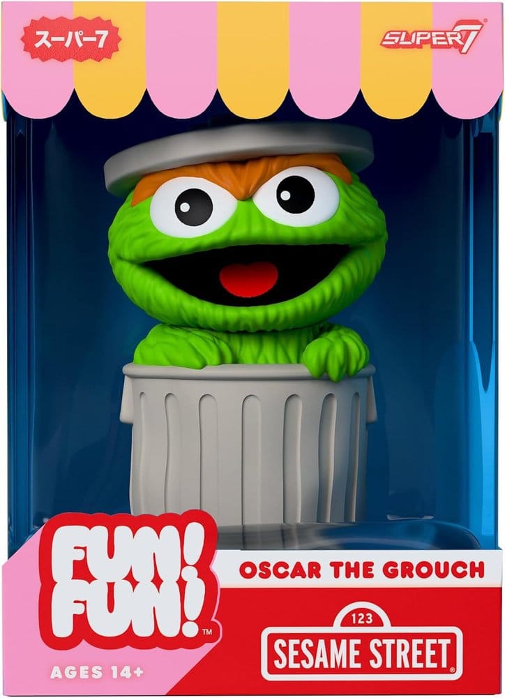 Sesamstraßenspaß! Spaß! Weiche Vinylfigur Wave 01 - Oscar the Grouch 18 cm