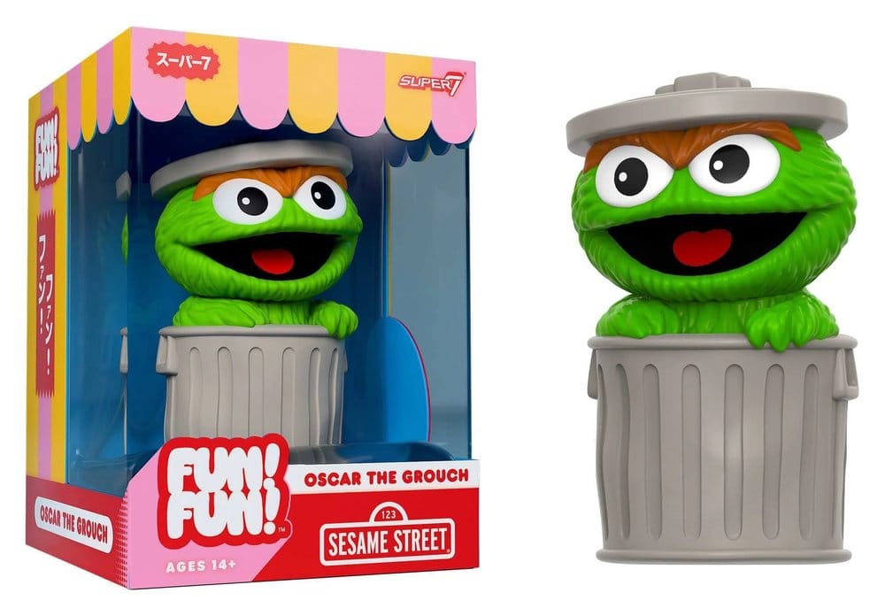 Sesamstraßenspaß! Spaß! Weiche Vinylfigur Wave 01 - Oscar the Grouch 18 cm