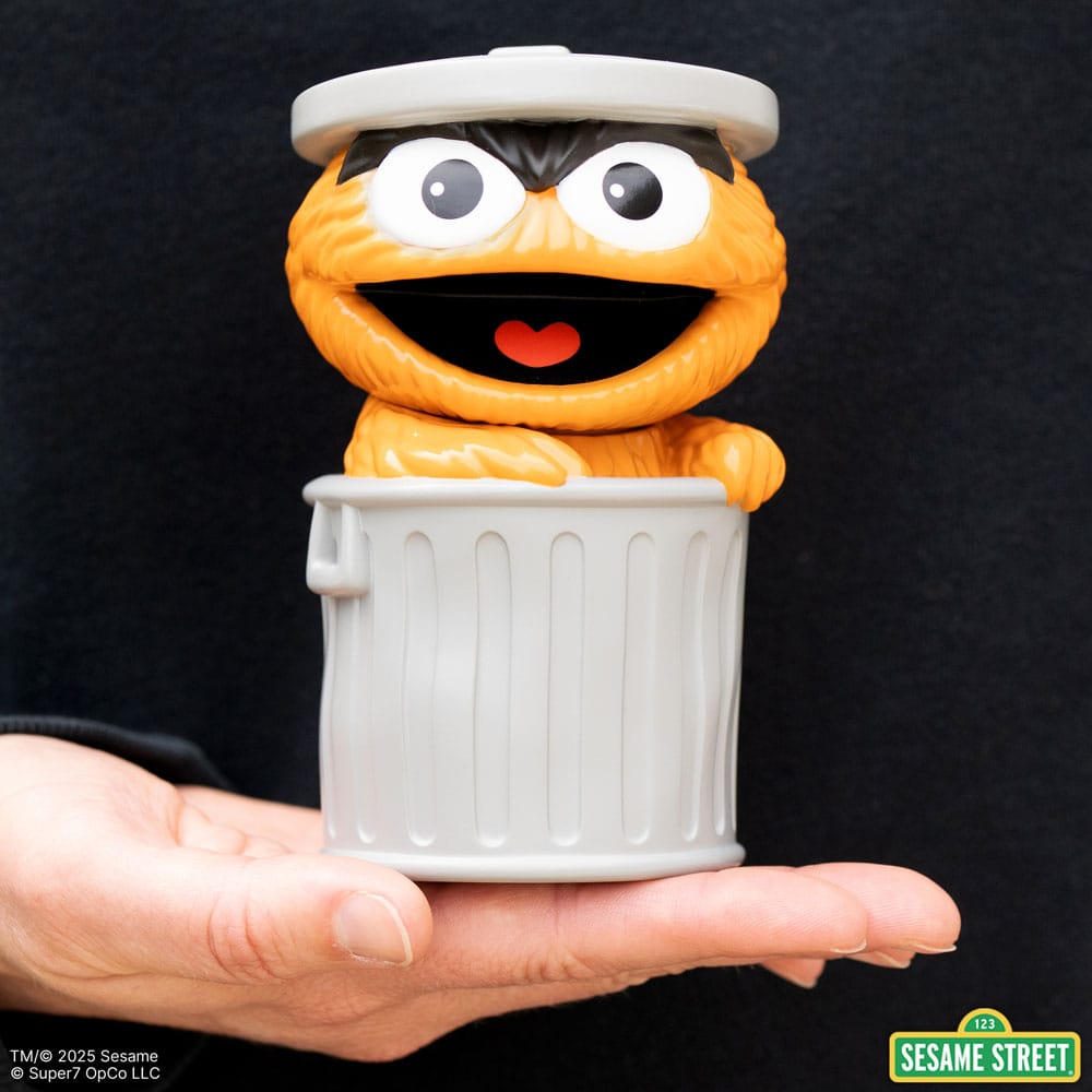 Rue Sésame FUN ! AMUSANT! Figurine en vinyle Oscar le Grouch (Orange) 13 cm