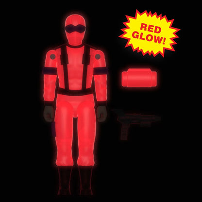 GI Joe ReAction+ Action Figure Wave 06 Snake Eyes (Rosso Bagliore, Cristallo Veleno) 10 cm