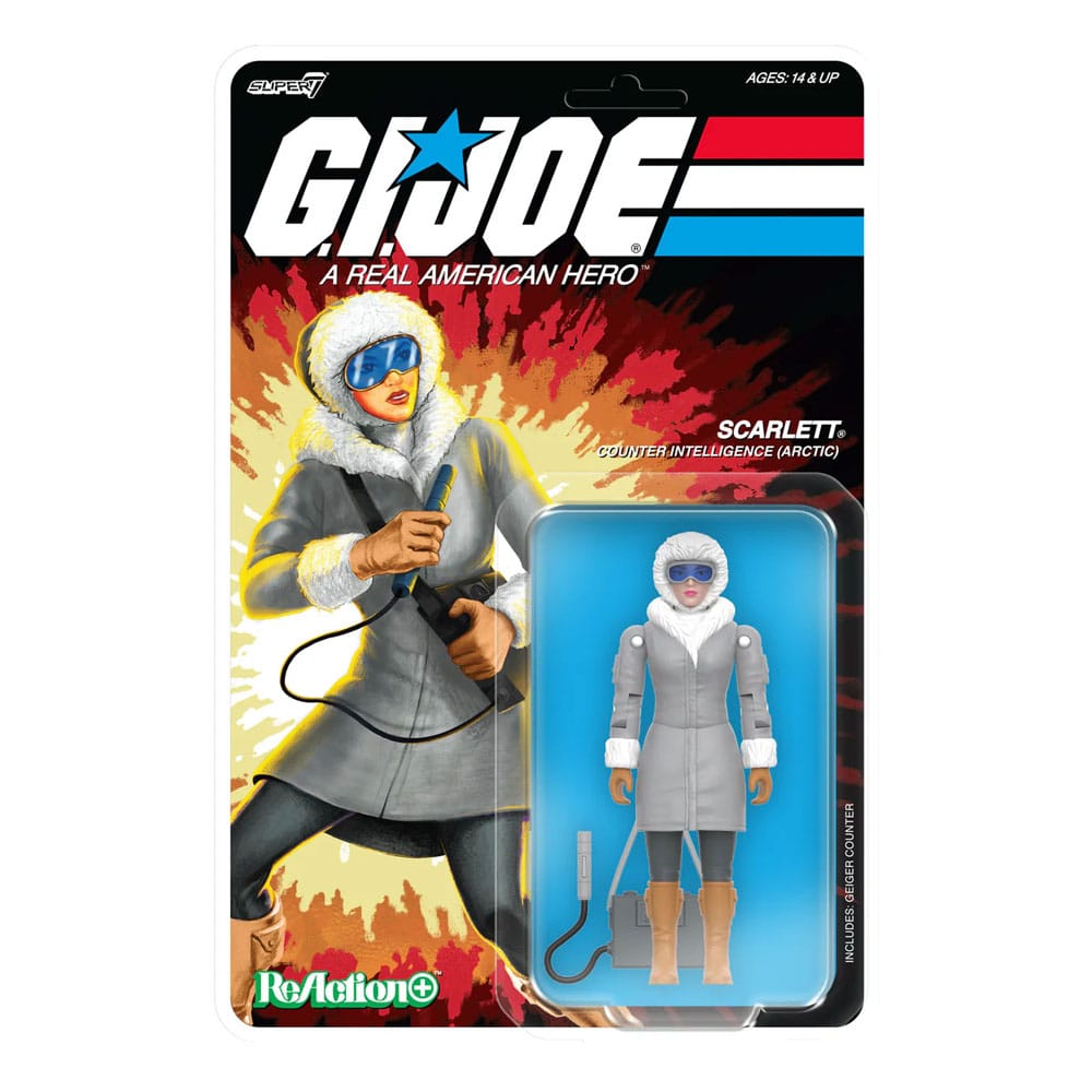 GI Joe ReAction+ akcijska figurica Wave 06 Arctic Scarlett 10 cm