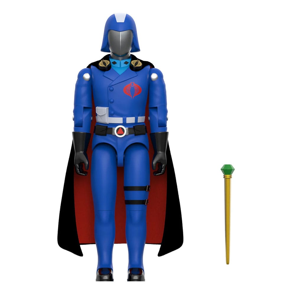 GI Joe ReAction+ Figura de acción Wave 06 Cobra Commander (Película, Capa Negra) 10 cm