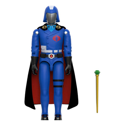 GI Joe ReAction+ Figura de acción Wave 06 Cobra Commander (Película, Capa Negra) 10 cm