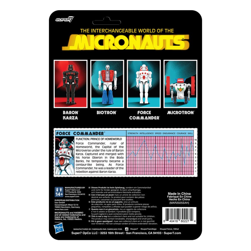Micronauts ReAction+ Actionfigur Force Commander 9 cm
