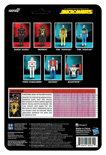 Micronauts ReAction+ Action Figur Wave 03 Emperor 10 cm