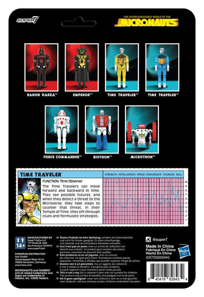 Micronauts ReAction+ Actionfigur Wave 03 Zeitreisender (Transluzent Gelb) 10 cm