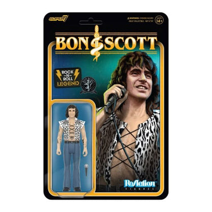 Bon Scott Reaction Action Figure Wave 02 Bon Scott (stampa leopardata) 10 cm