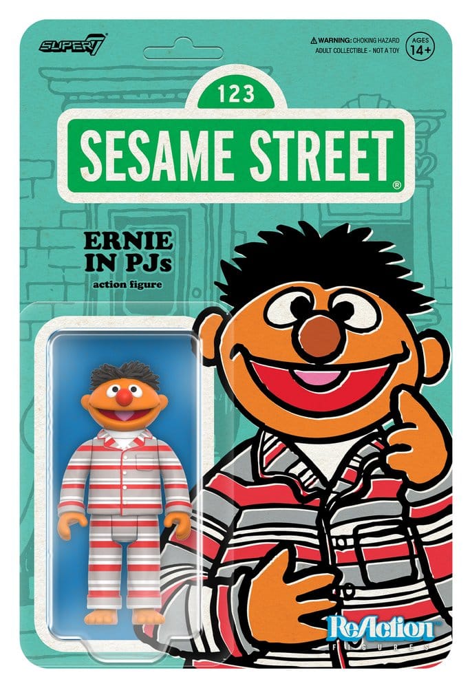 Sesame Street ReAction figurine Wave 06 Ernie (PJs) 10 cm
