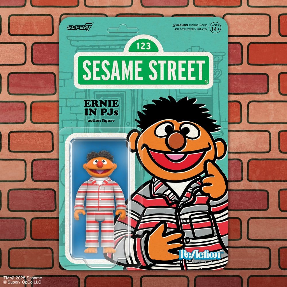 Sesame Street ReAction figurine Wave 06 Ernie (PJs) 10 cm