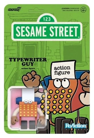 Sesame Street ReAction Actionfigur Wave 06 Typewriter Guy 10 cm