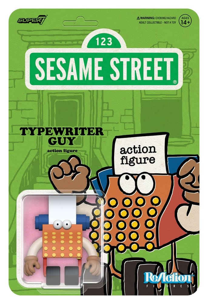 Sesame Street ReAction Actionfigur Wave 06 Typewriter Guy 10 cm