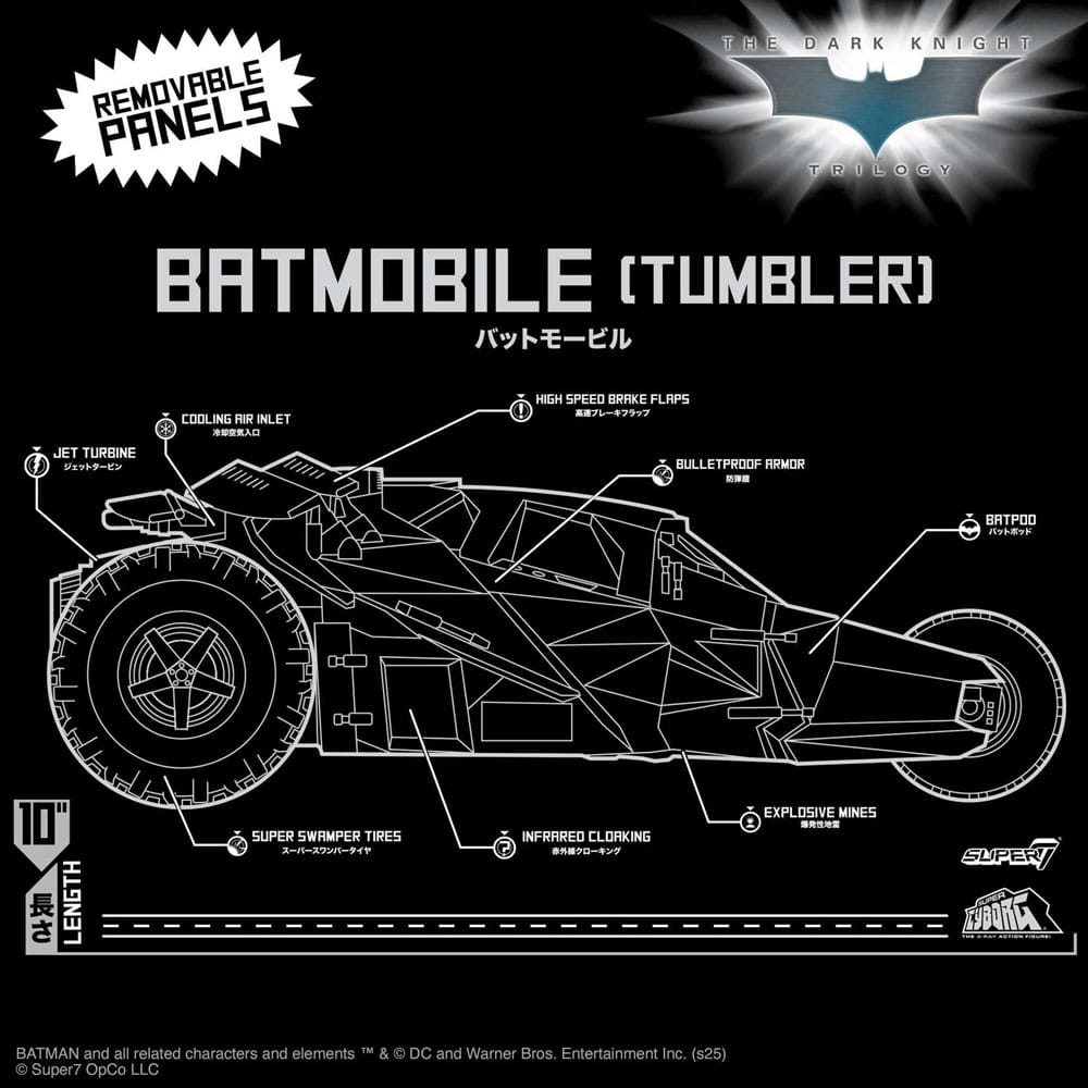 Batman 1989 Super Cyborg Voertuig Batmobile Tumbler (full colour) 33 cm