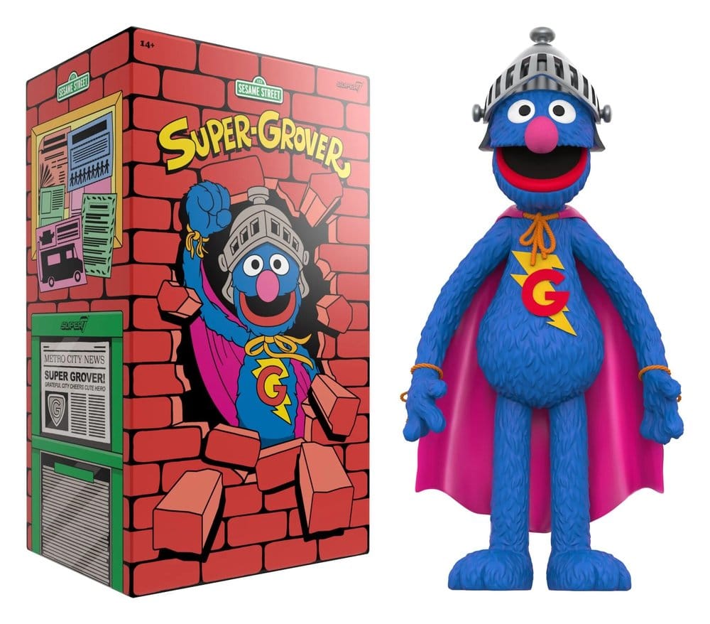 Sesamstraße Supersize Vinyl Figur Super Grover 36 cm