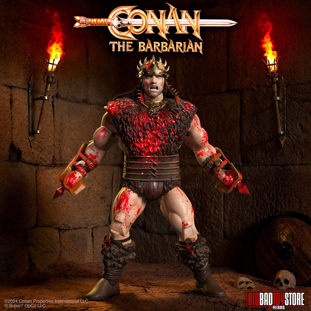 Conan the Barbarian Ultimates Action Figur Conan Blood Soaked Pit Fighter 18 cm