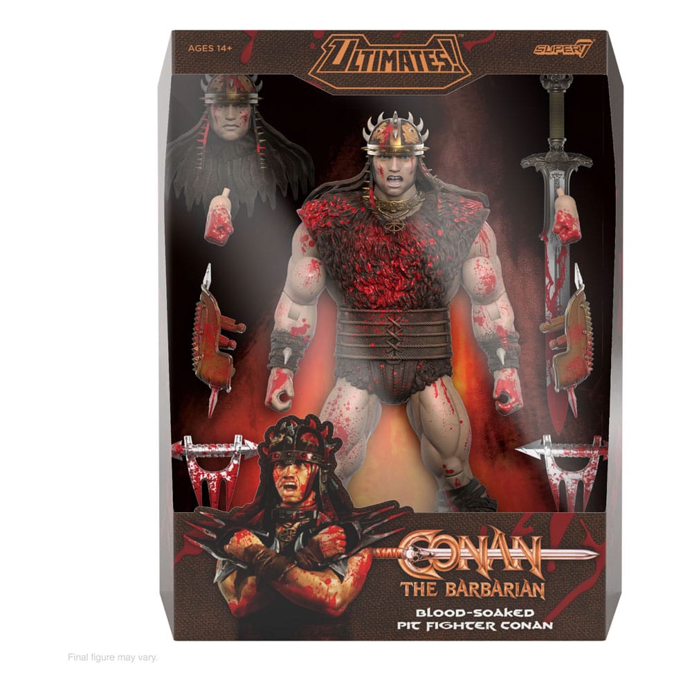 Conan the Barbarian Ultimates Action Figur Conan Blood Soaked Pit Fighter 18 cm