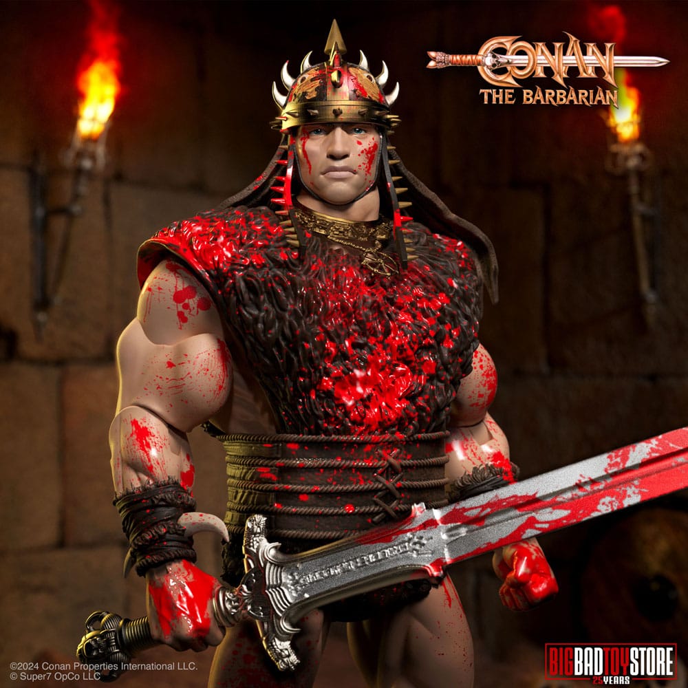 Conan the Barbarian Ultimates Action Figur Conan Blood Soaked Pit Fighter 18 cm